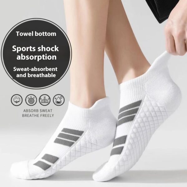 10 Pairs Men's Sports Socks Thick Towel Bottom Shock Absorption Non-slip Anti-sweat | Men's Clothing | FREE SHIPPING