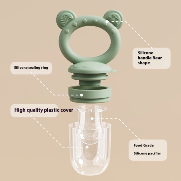 Baby Food Feeder Solid Food Tools Edible Silicon Fruit Feeder Baby Teether Nipple