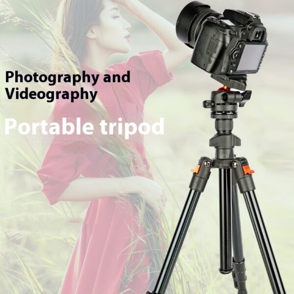 K268 Aluminum Alloy Folding Portable SLR Camera Tripod