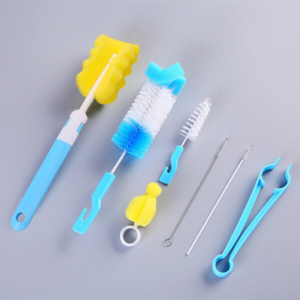 Stainless Steel Baby Bottle Brush Seven-piece