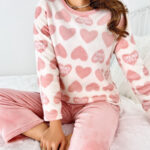 Thickening Flannel Pajamas Warm And Soft Long-sleeve Suit