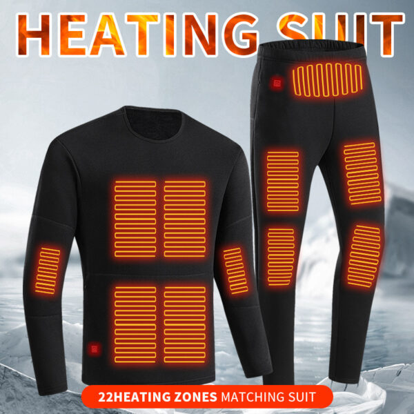 Long Johns USB Heating Thickened Cold Protection Suit | FREE SHIPPING mens clothing men's