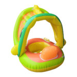 Childrens Swimming Rings Inflatable Detachable Canopy Seat Ring Pvc