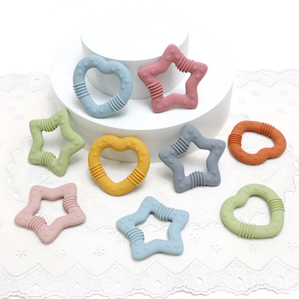 Food Grade Baby Food Supplement Love Teether Toys