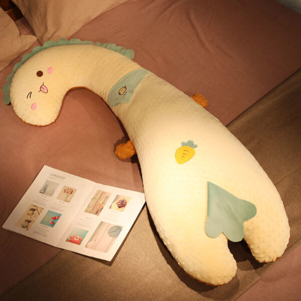 Pillow Doll Cute Beanie Suede Bag Strip Doll Plush Toys Ragdoll Girl Sleeping On Bed Leg-supporting