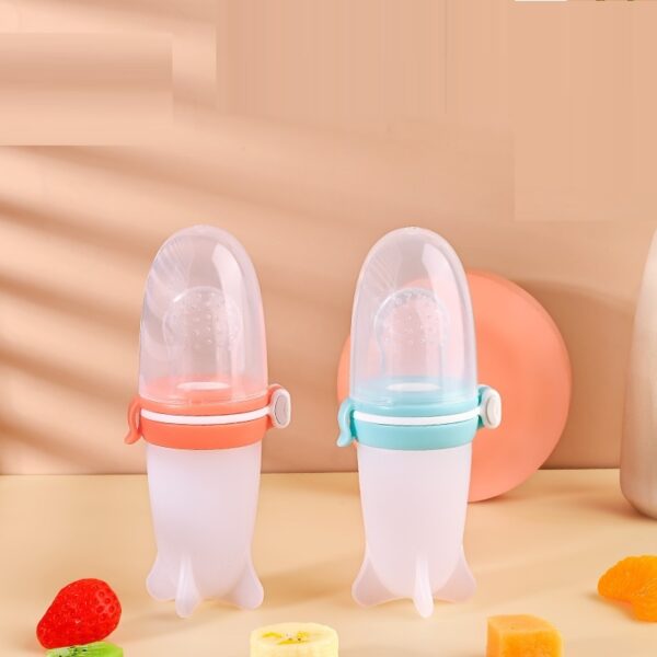 Squeeze Feeding Silicone Baby Solid Food Tools Bowl Milk Bottle
