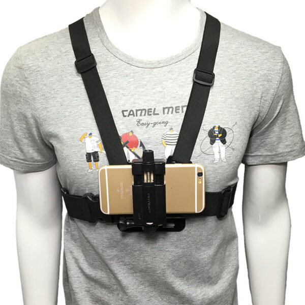 Mobile Phone Chest Mount Harness Strap Holder