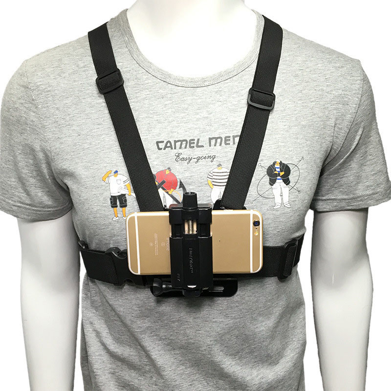 Mobile Phone Chest Mount Harness Strap Holder