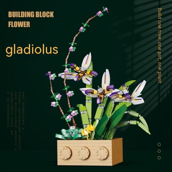 Bouquet Assembling Building Blocks Decoration Girl Toys