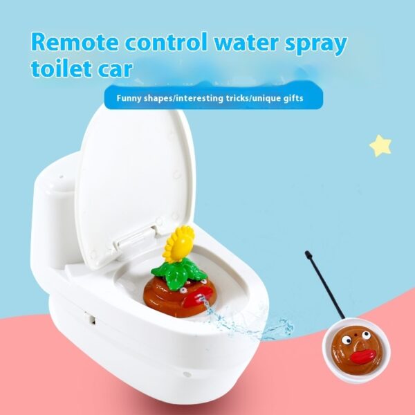 Remote Control Water Spray Toilet Toy Car