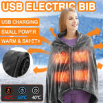 Winter Flannel Heated Blanket Cold Protection Body Warmer