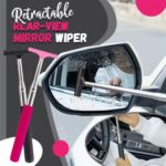 Car Rearview Mirror Wiper Retractable Portable