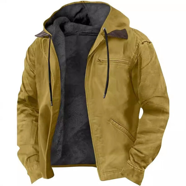 Men's Hooded Zipped Cotton-padded Jacket | FREE SHIPPING men's clothing