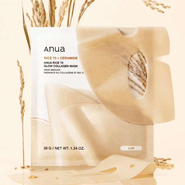 Anua Rice 70 Glow Collagen Mask 38g