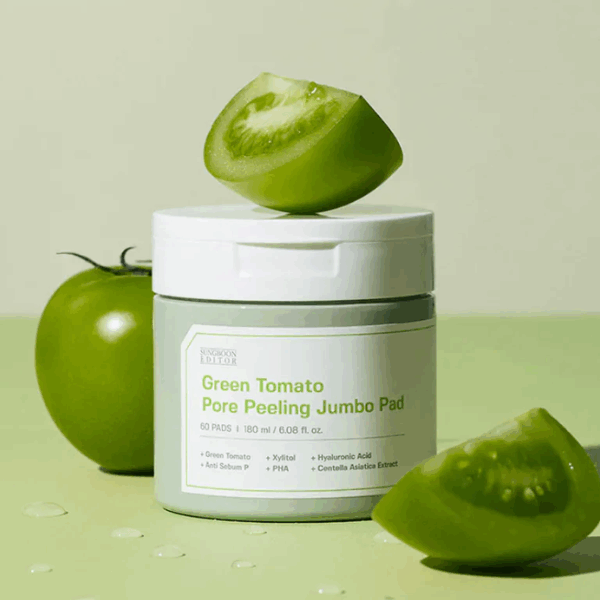 Sungboon Editor Green Tomato Pore Peeling Jumbo Pad 180ml / 60pads