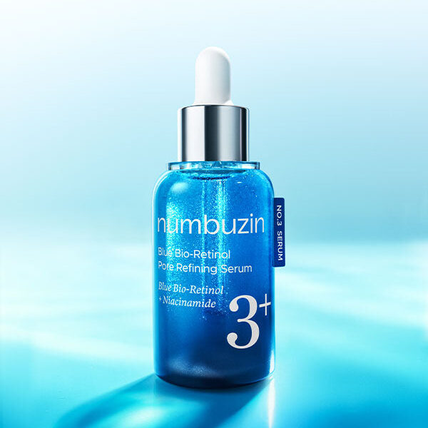 numbuzin No.3 Blue Bio-Retinol Pore Refining Serum 30ml For Glass Skin Korean Skincare, Korean Cosmetics, K-Beauty
