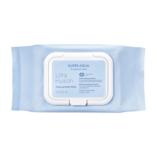 MISSHA Super Aqua Ultra Hyalron Cleansing Water Wipes 30 sheets