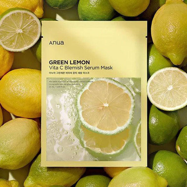 Anua Green Lemon Vita C Blemish Serum Mask 25ml - 1 PC