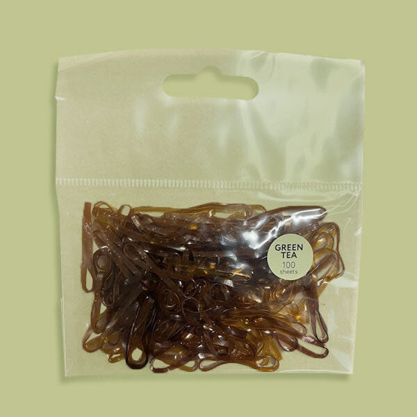 Belotty Elastic Hair Tie (Green Tea) - Brown