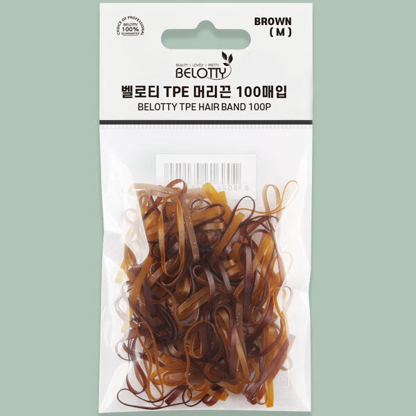 Belotty Elastic Hair Tie Brown