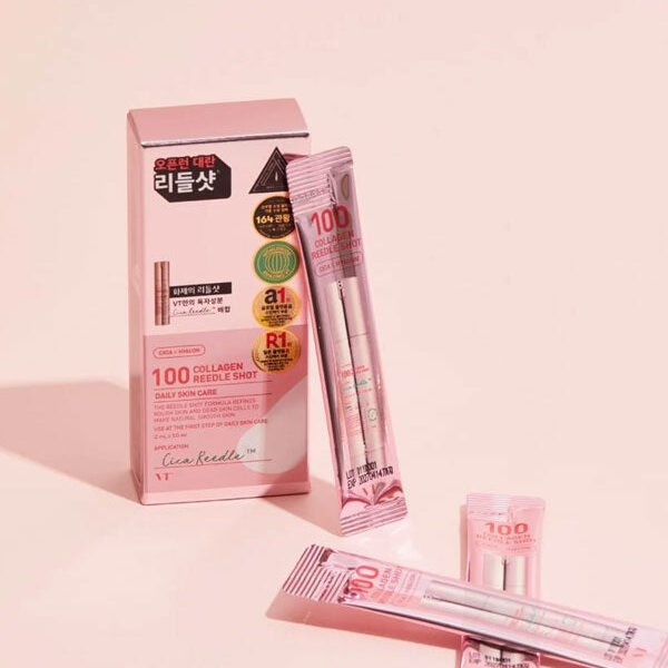 VT Collagen Reedle Shot 100 2ml*10ea For Glass Skin Korean Skincare, Korean Cosmetics, K-Beauty
