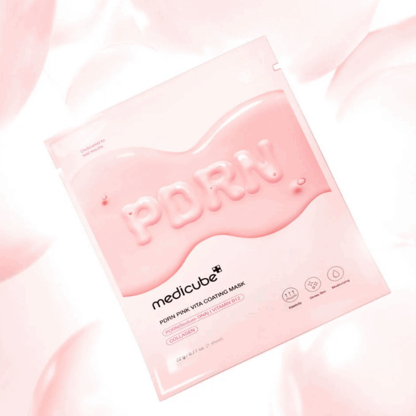 medicube PDRN Pink Vita Coating Mask 22g For Glass Skin Korean Skincare, Korean Cosmetics, K-Beauty