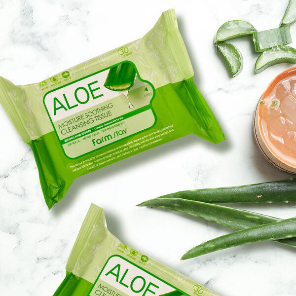 Farm Stay Aloe Moisture Soothing Cleansing Tissue 30 sheets