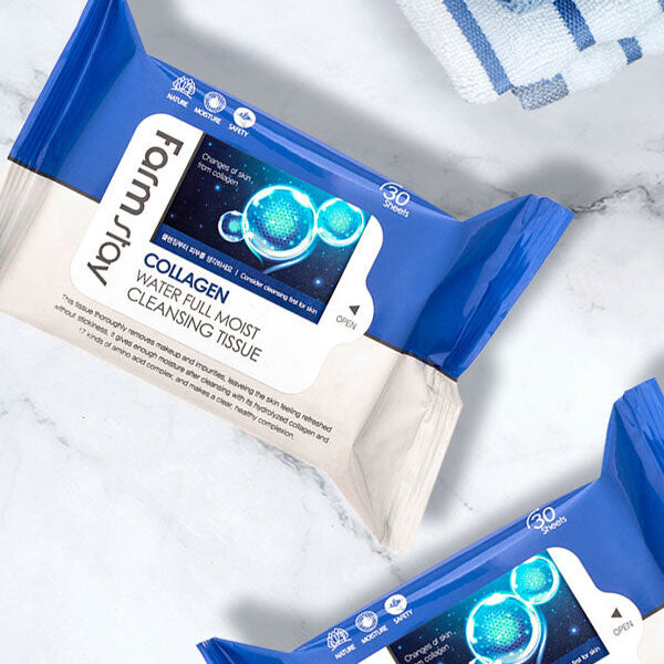 Farm Stay Collagen Water Full Moist Cleansing Tissue 30 sheets