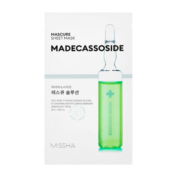 MISSHA Mascure Rescue Solution Sheet Mask Madecasoside 27ml