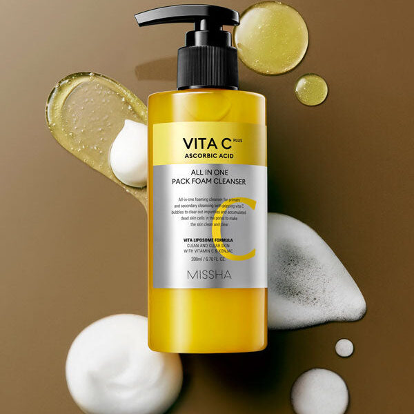 MISSHA Vita C Plus All in One Pack Foam Cleanser 200ml