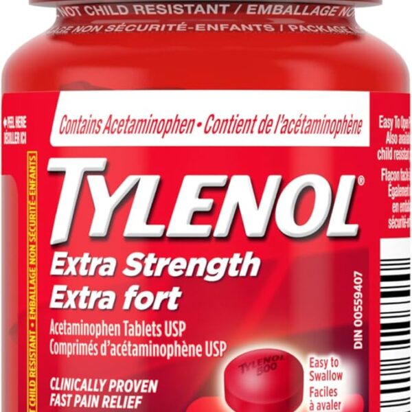 Tylenol Extra Strength For Pain Relief, Headache Relief, and Reducing Fever, 500 mg Acetaminophen 150 eZTABS