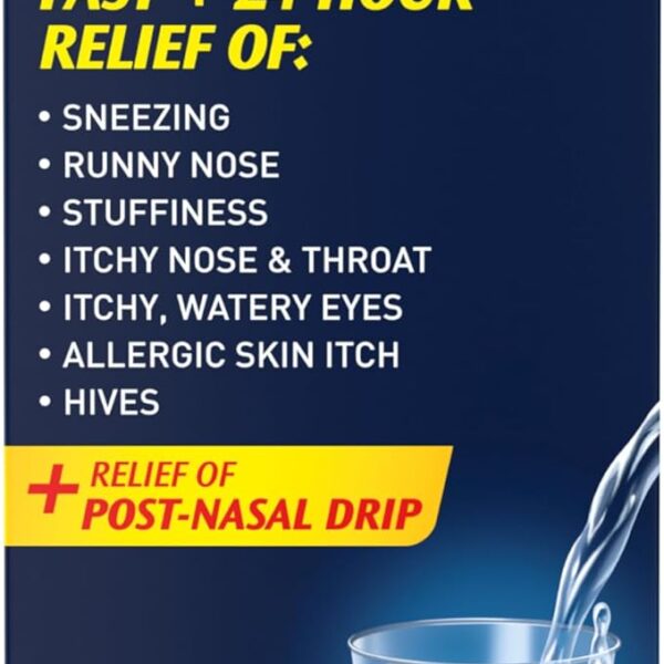 Reactine Liquid Allergy Medicine - For Itchy Eyes, Hives, Runny Nose - 24 Hour Allergy Relief - White Grape Flavour, 118 mL