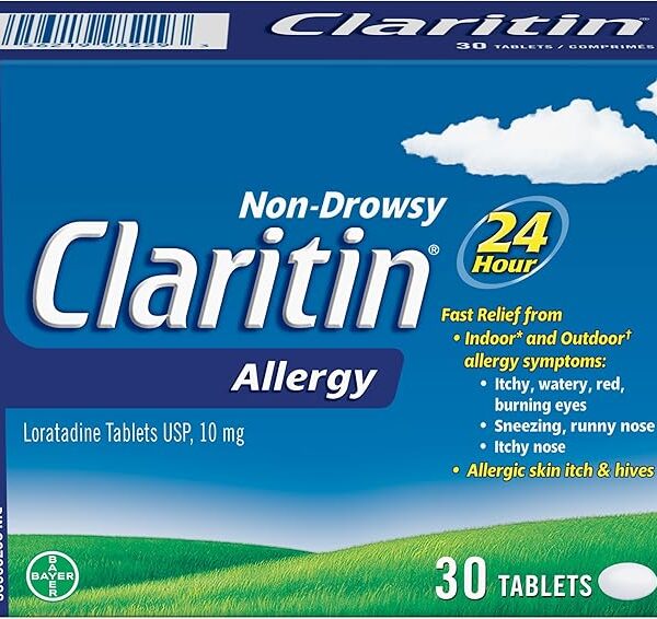 Claritin Allergy Medicine, 24-Hour Non-Drowsy Relief 10 mg, 30 Tablets