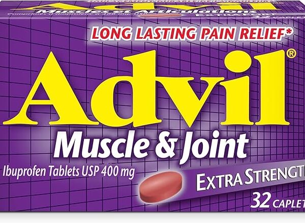 Advil Muscle and Joint (32 Count) 400 mg ibuprofen, Muscle Pain, Joint Pain, Temporary Pain Reliever