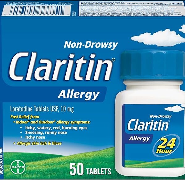 Claritin Allergy Medicine, 24-Hour Non-Drowsy Relief 10 mg, 50 Tablets