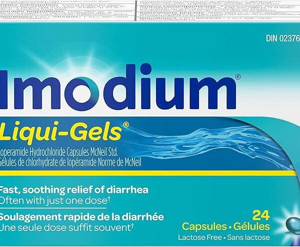 Imodium Diarrhea Relief, Liqui-Gels, 24 Count
