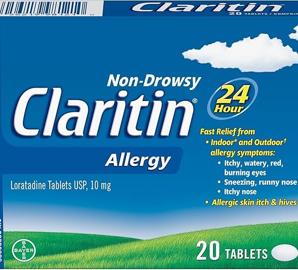Claritin Allergy Medicine, 24-Hour Non-Drowsy Relief 10 mg, 20 Tablets